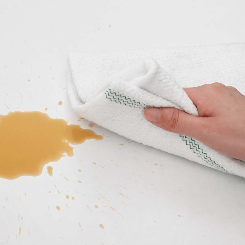 Reinigungstücher 5 Stück mit grünen Streifen“